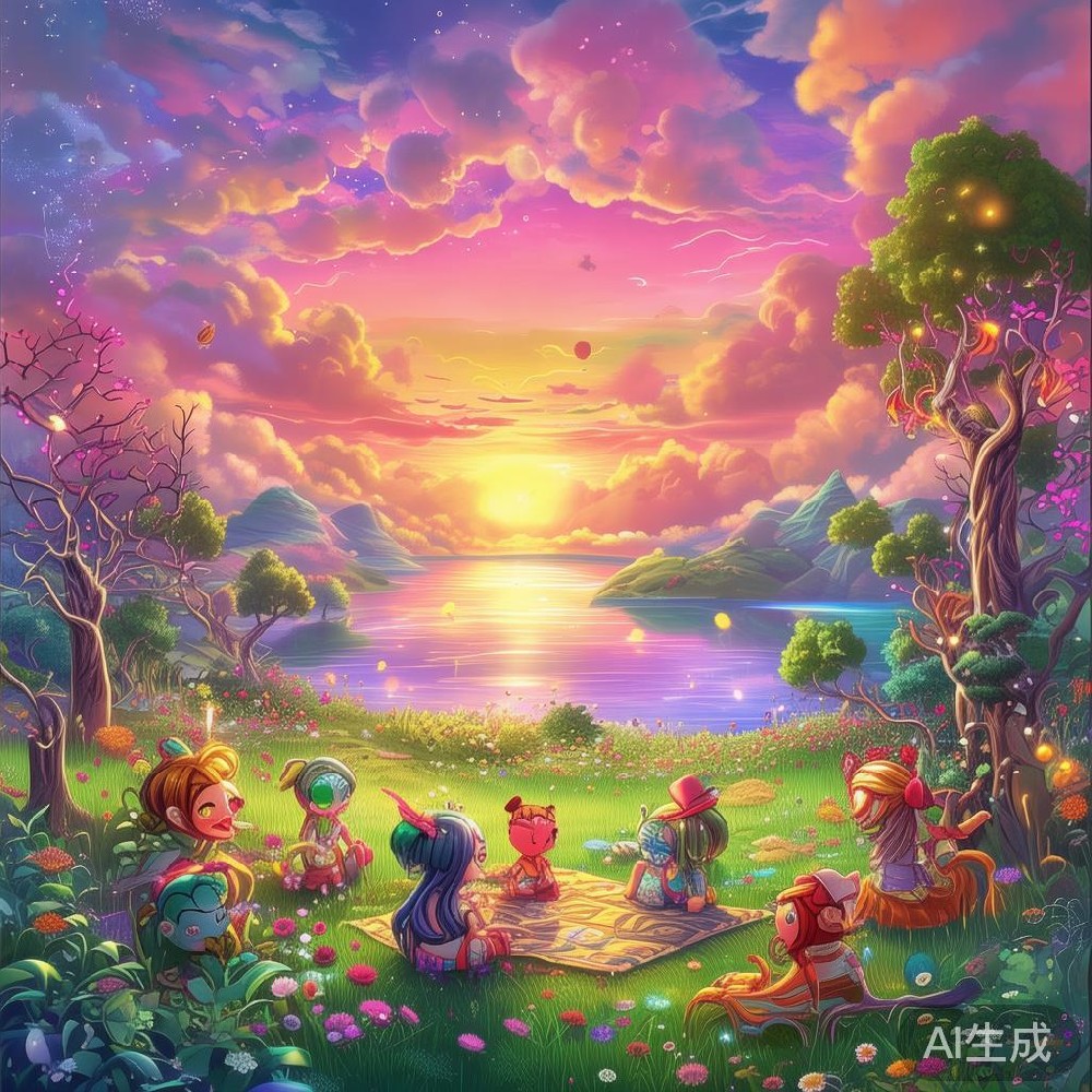 卡通唯美动漫场景图片