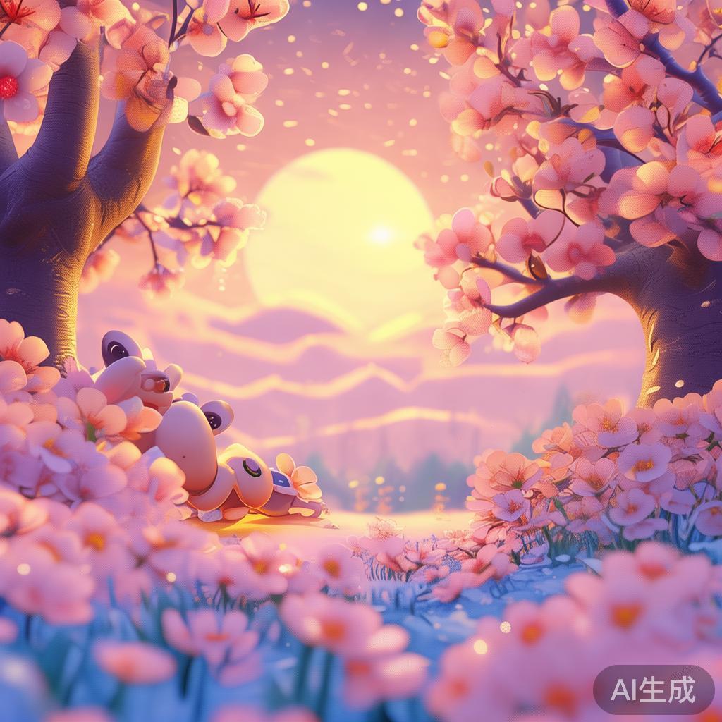 萌系卡通QQ皮肤唯美背景图片