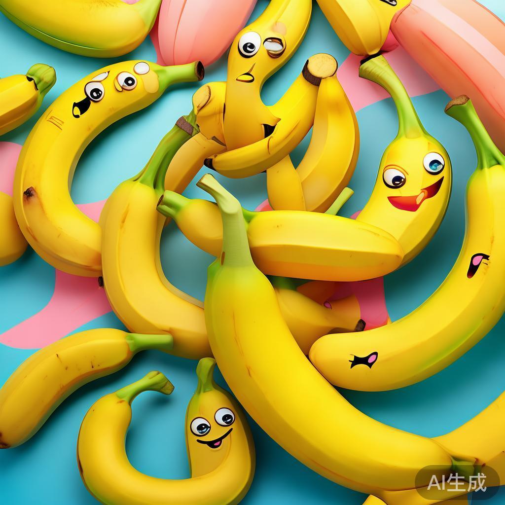 卡通香蕉简笔画图片集