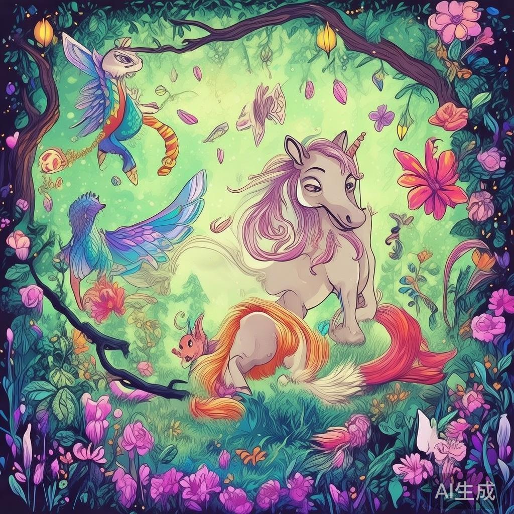 动漫萌宠图片：奇幻动物集