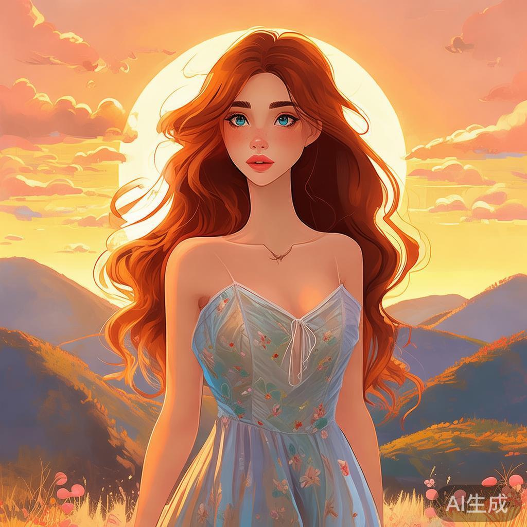 唯美欧美卡通少女图片