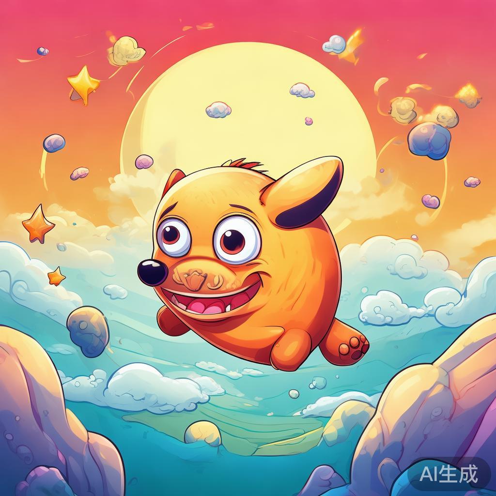 萌趣卡通三眼哮天录漫画图片