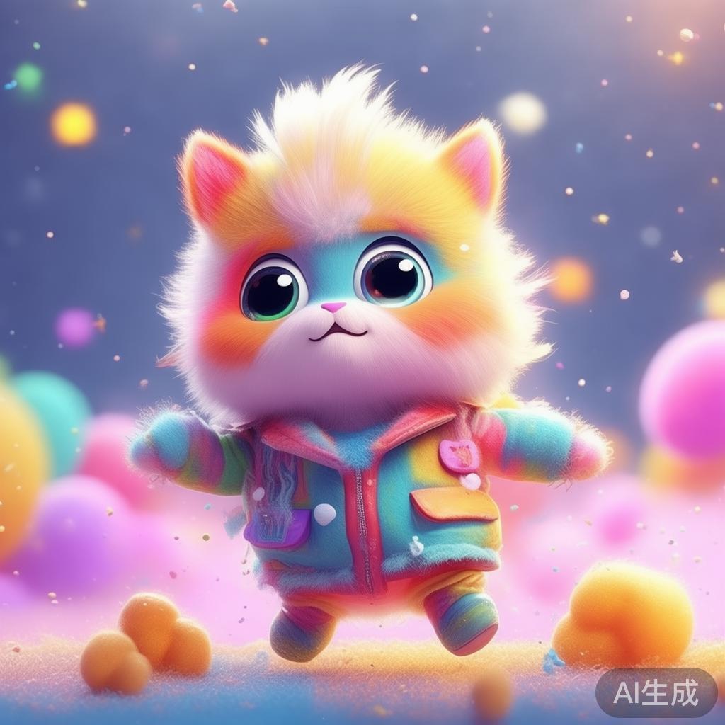 萌系小毛毛卡通图片