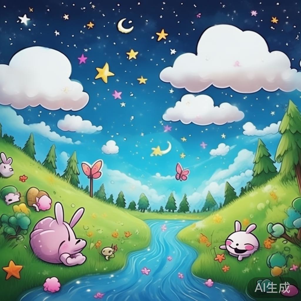 甜梦卡通墙壁纸图片