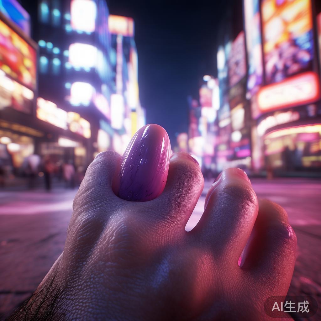 初期灰指甲：霓虹赛博图片