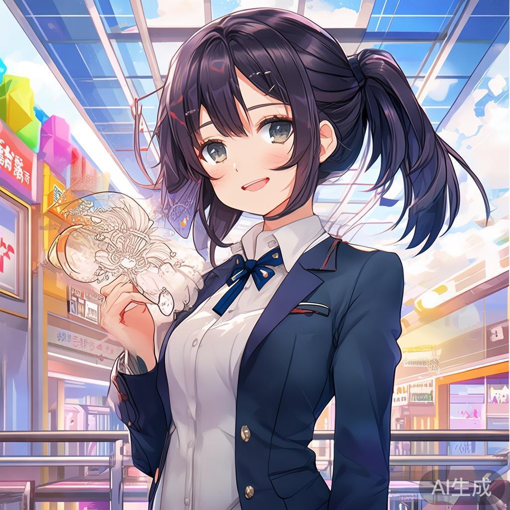 日本空姐萌美女动漫图片