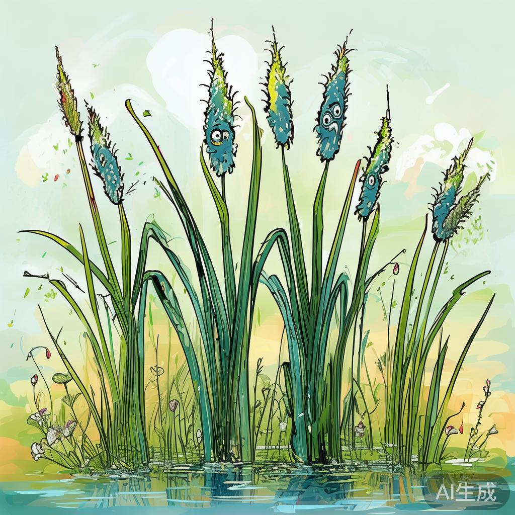 卡通素描萌趣芦苇图片大全