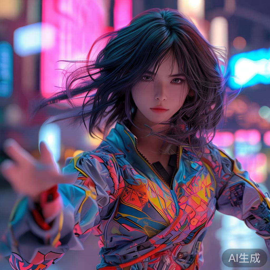 动漫风高清美女自卫图片