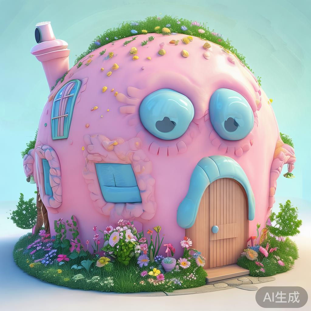 萌系动漫卡通房子图片