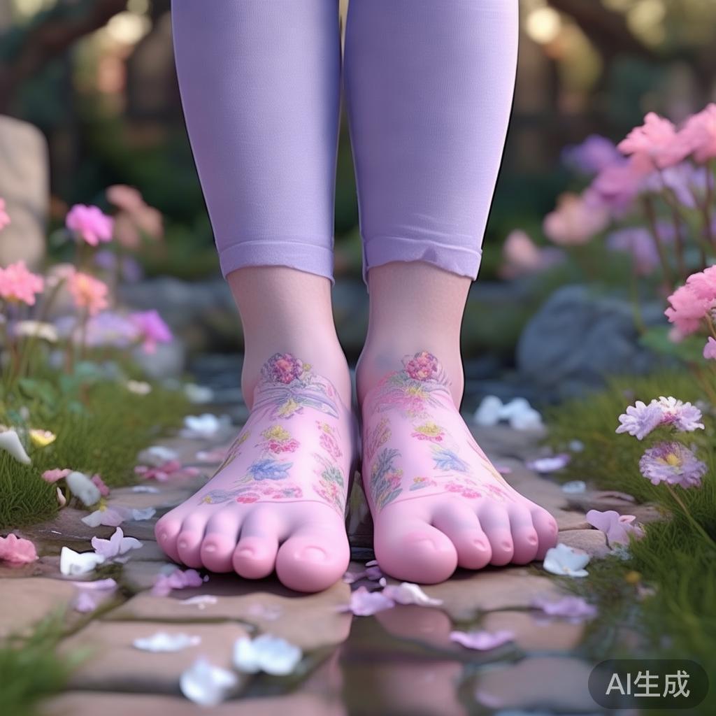 萌系脚模唯美图片