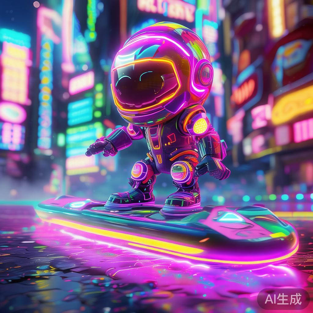 可爱卡通赛博霓