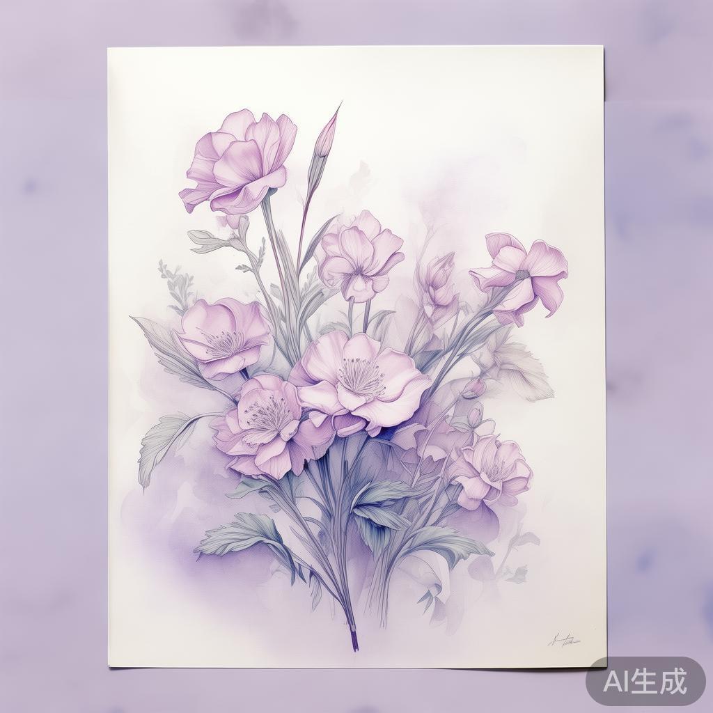 雅致气质手绘图片