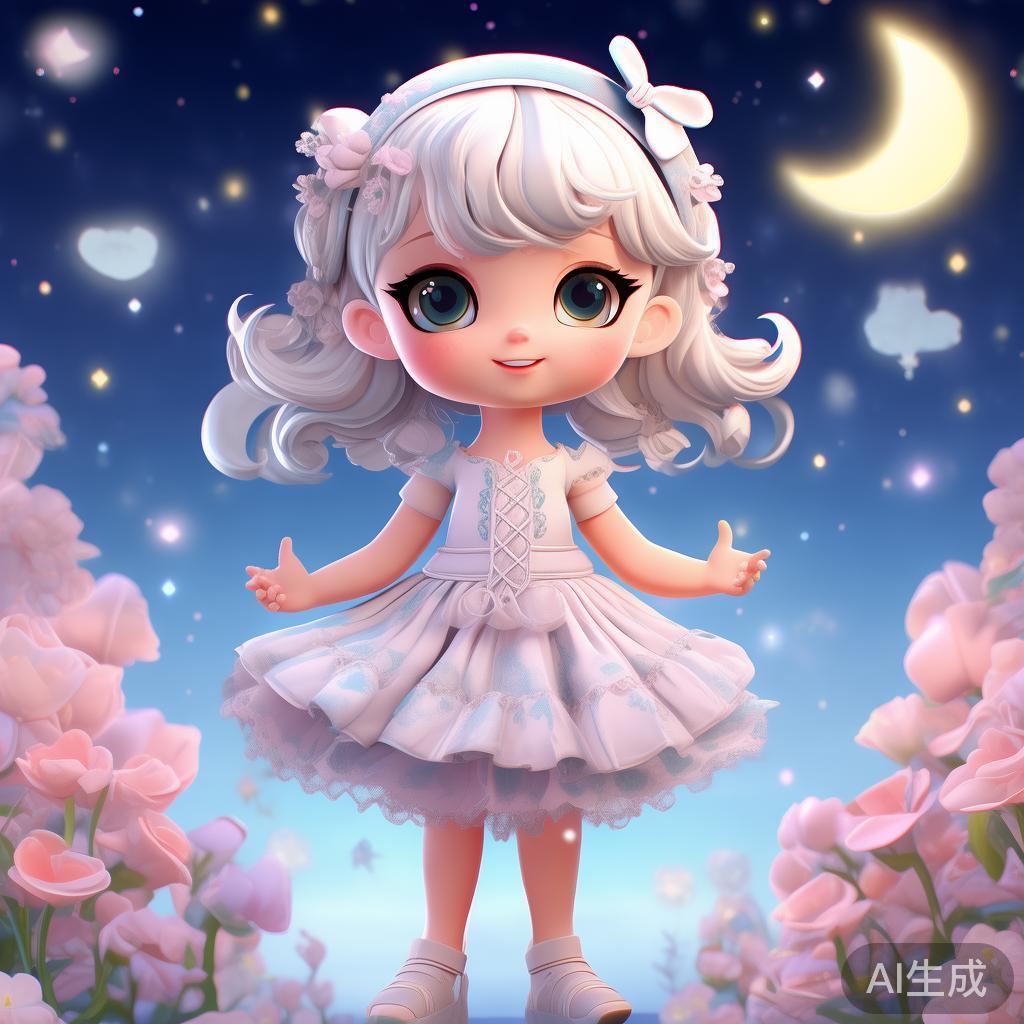 卡通唯美女装搭配图片：少女心梦