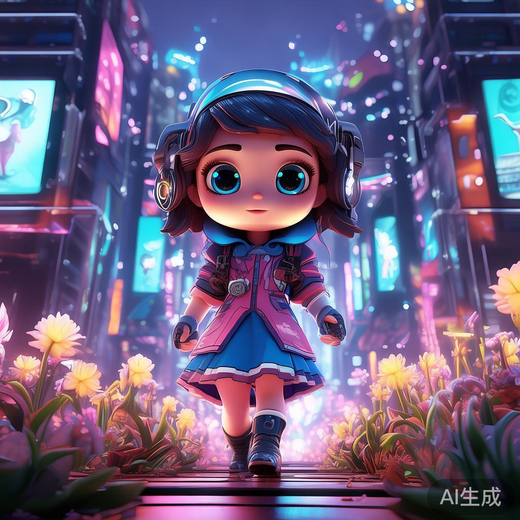 赛博萌爱丽丝卡通可爱图片