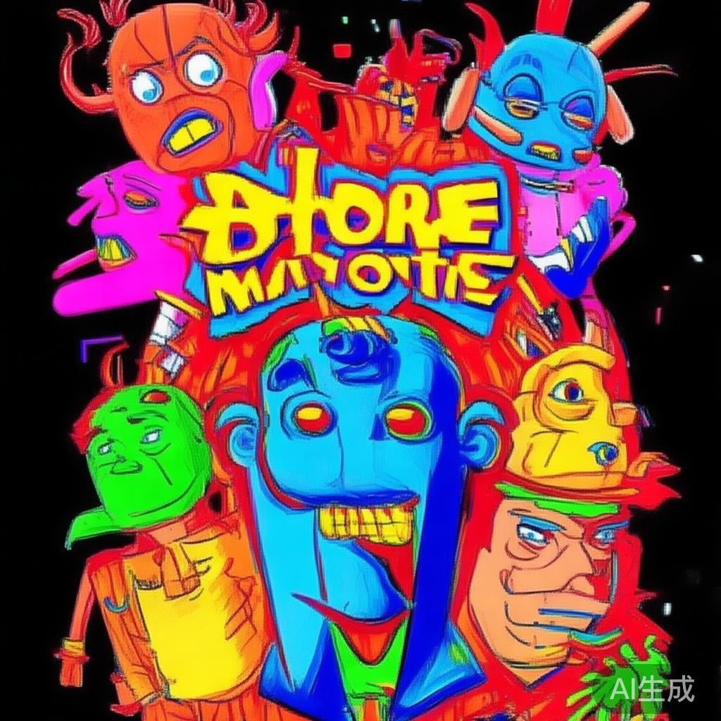 铅笔素描卡通电影海报图片