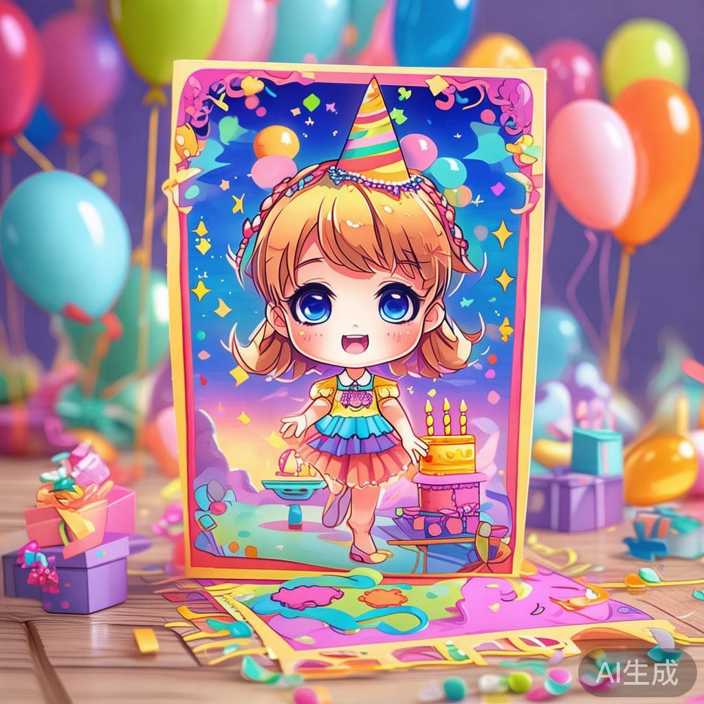 动漫风生日贺卡图片大全
