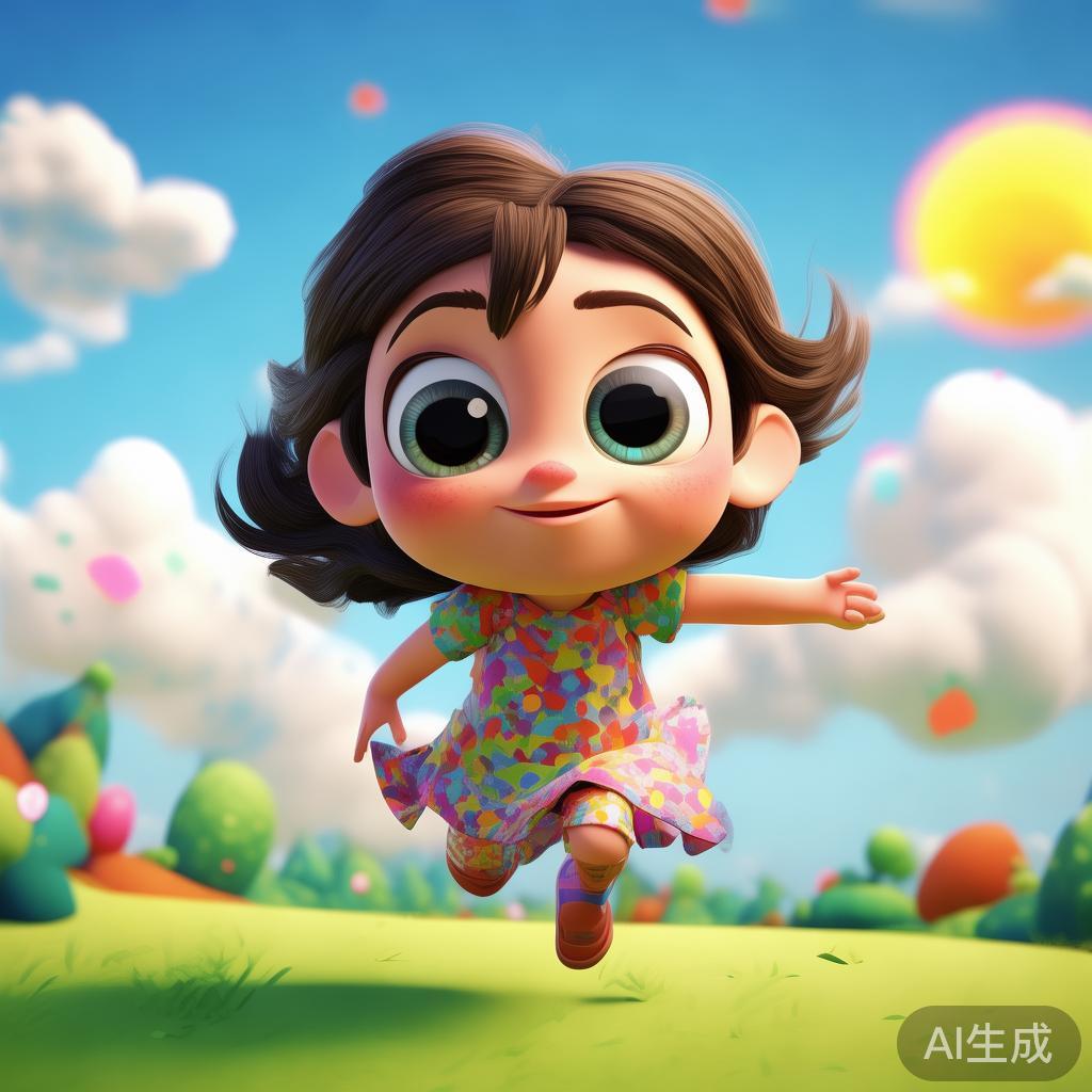 卡通唯美搞笑图片：萌趣少女动态瞬间