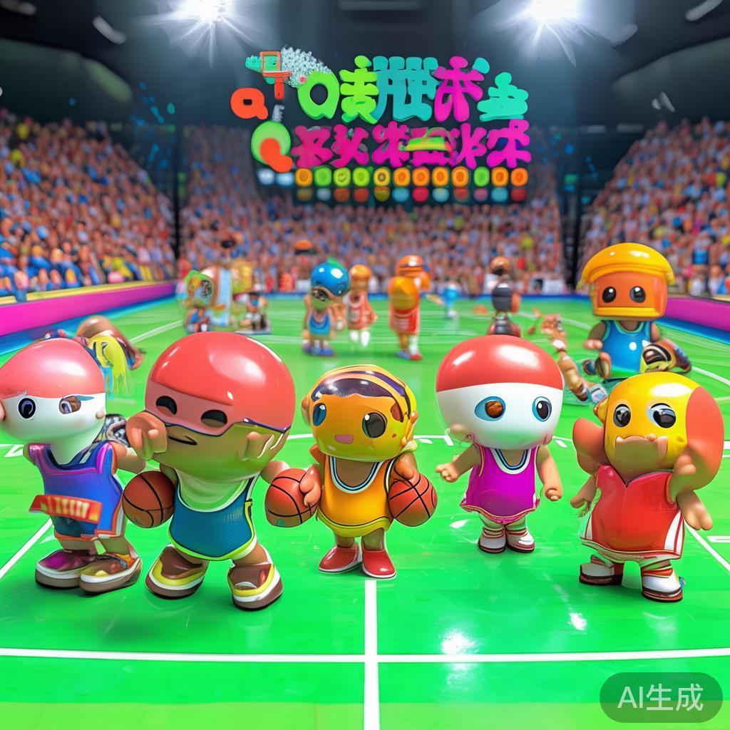 Q萌卡通篮球赛海报图片