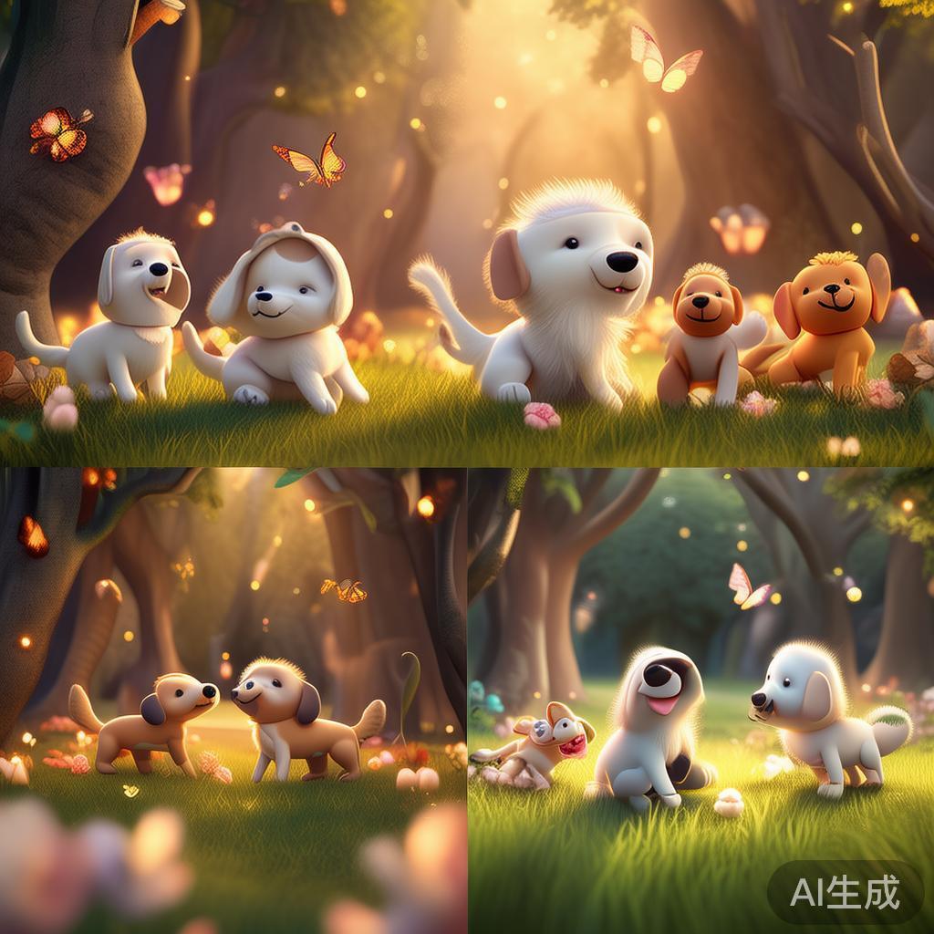 萌狗图片大全：卡通唯美童话集