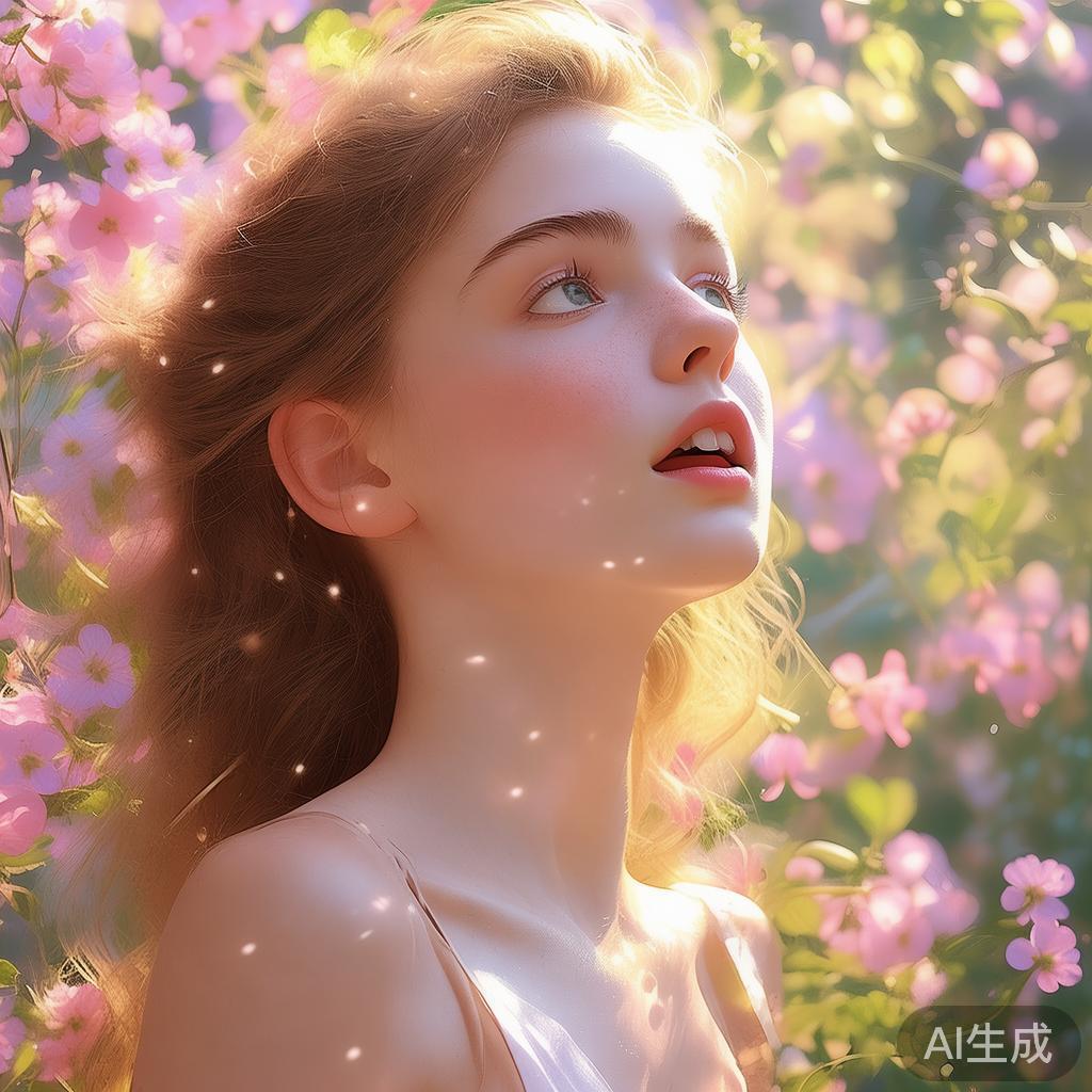卡通唯美无遮挡素颜清透图片
