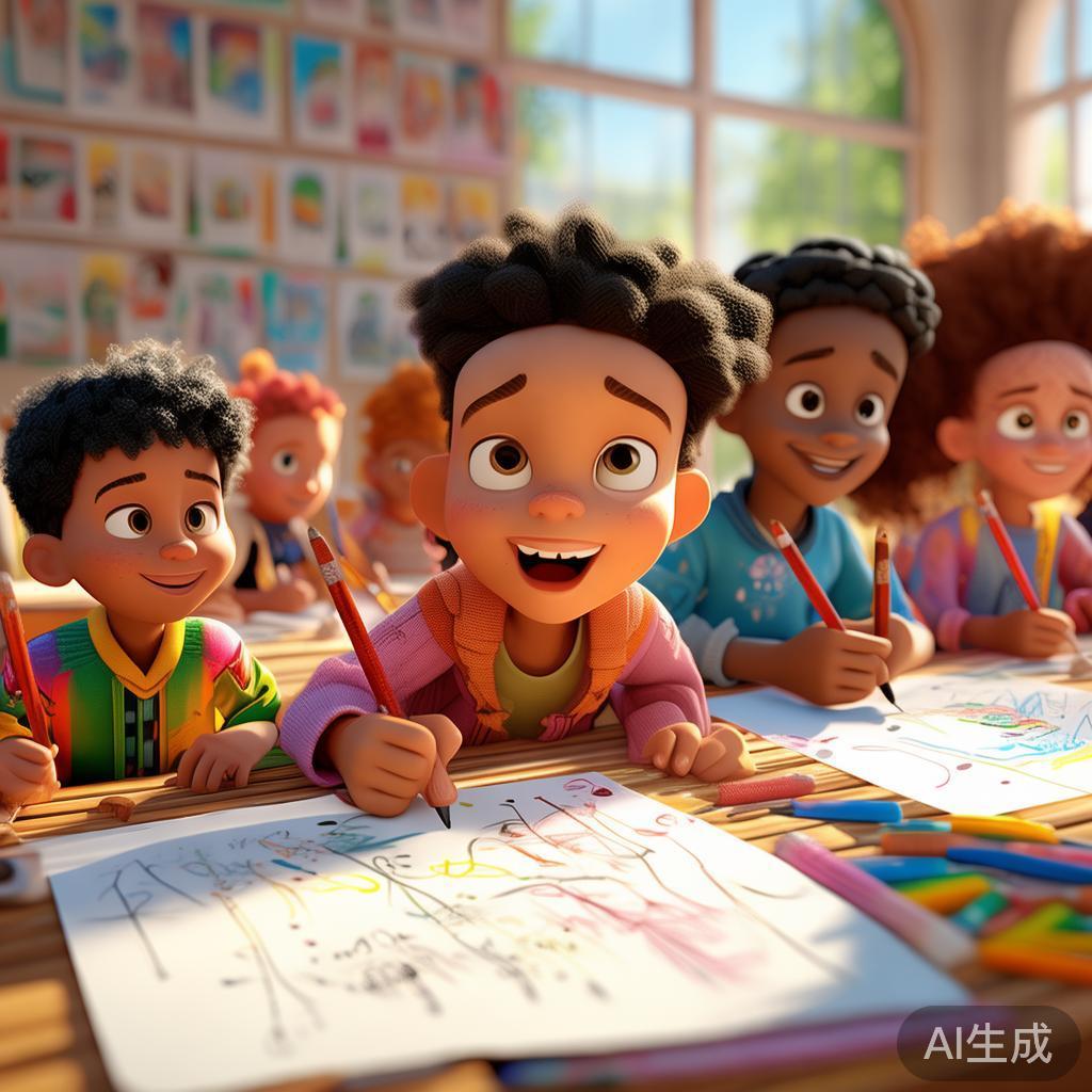 儿童学画画卡通素描图片大全