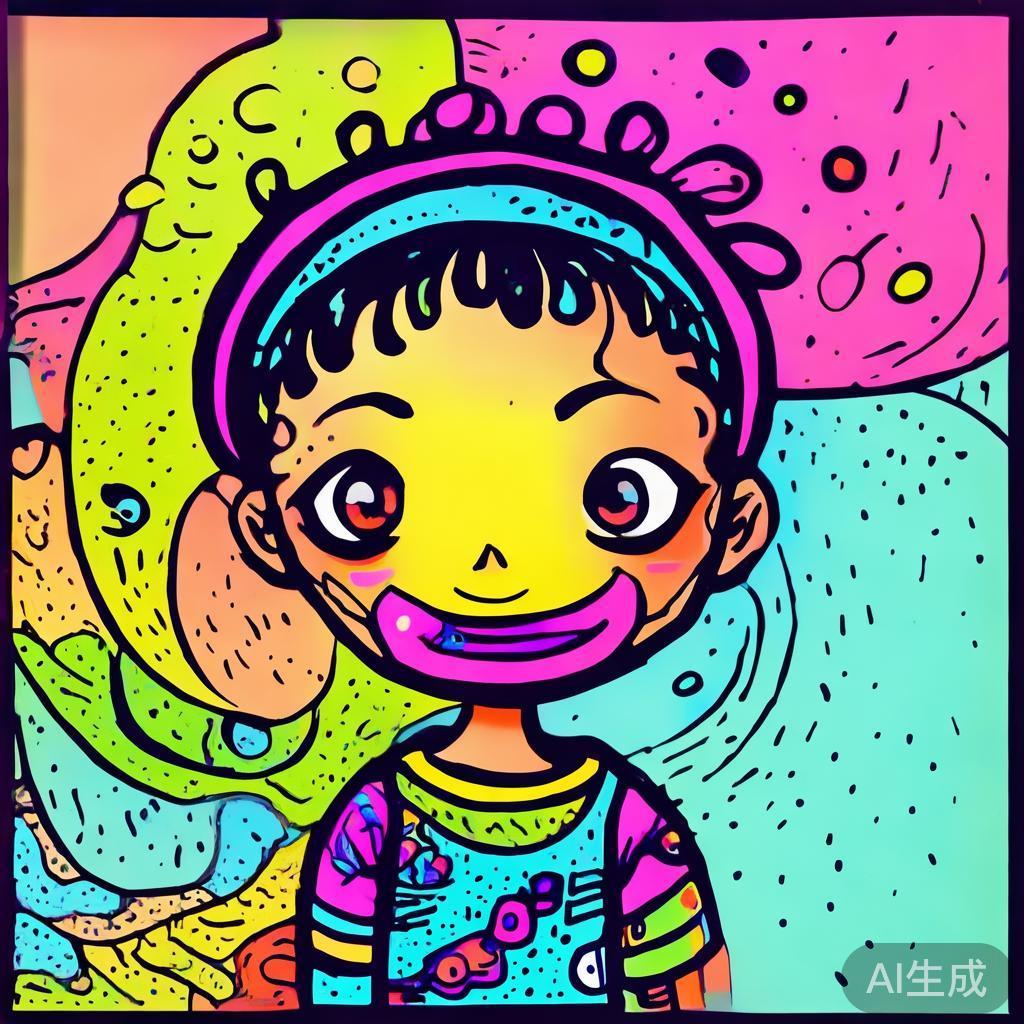 儿童剪贴画卡通素描图片