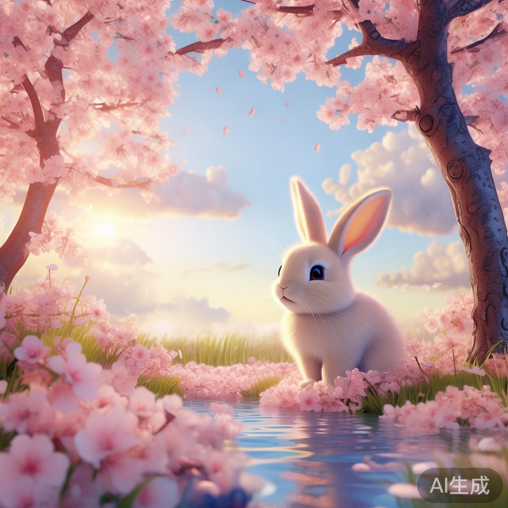 可爱卡通简笔画图片：唯美萌系小景