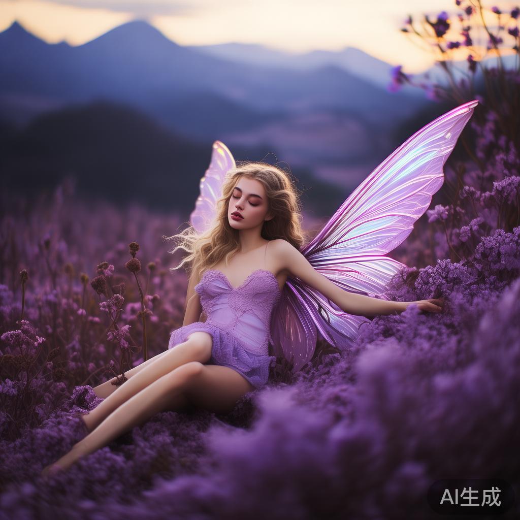 紫色唯美图片：紫梦凋零的童话