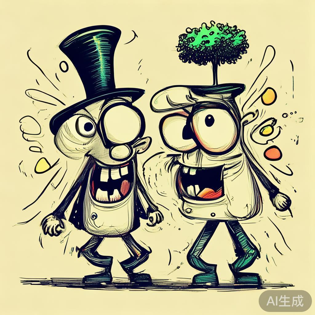 卡通素描搞笑图片