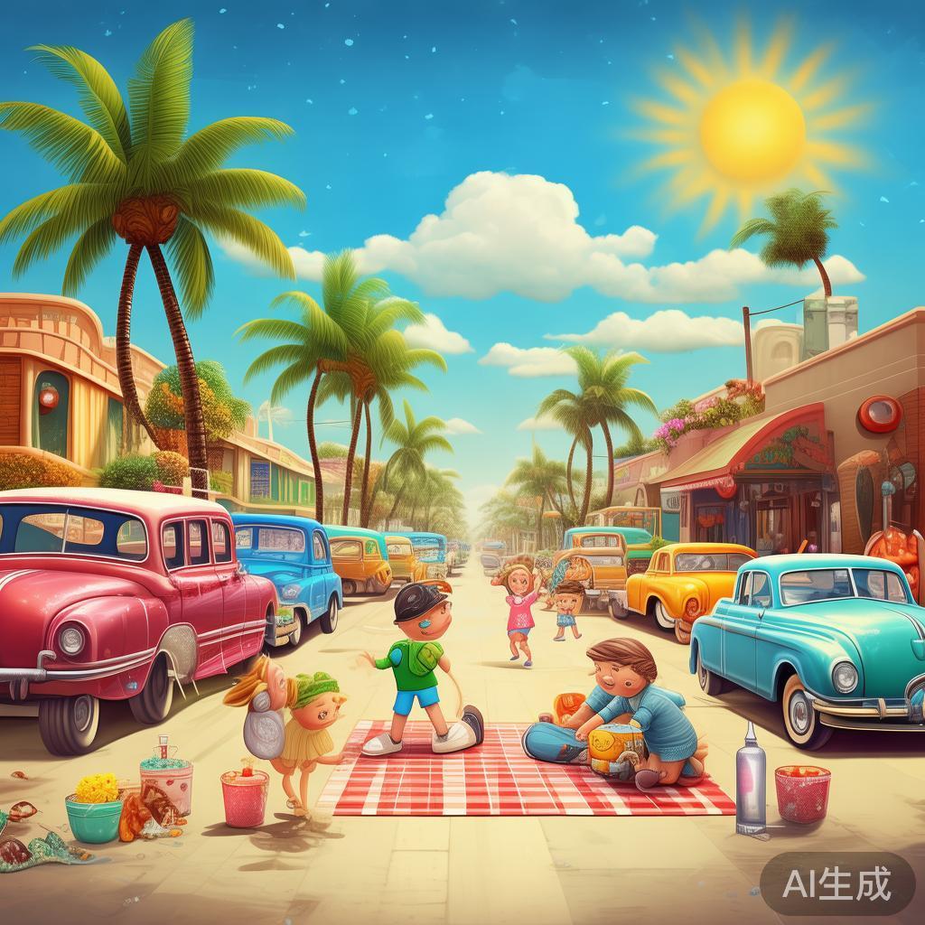旧汽水味的夏天卡通图片
