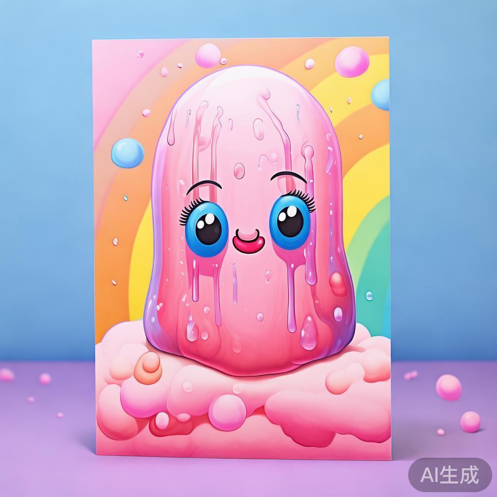 软糖落泪pop手绘海报图片