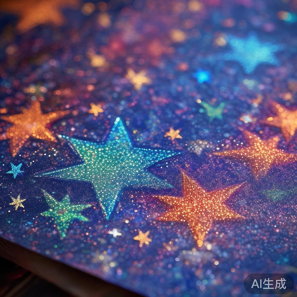糖纸星光精美图片