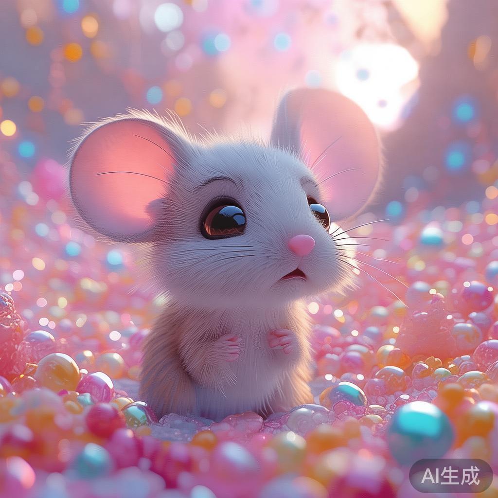 卡通萌鼠简笔图片：唯美糖梦画集