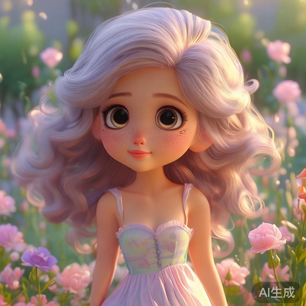 卡通唯美甜萌美女图片