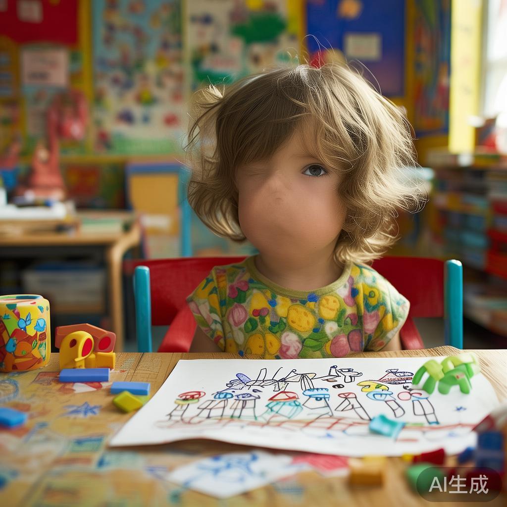 幼儿园五一简画图片，小孤单的想念