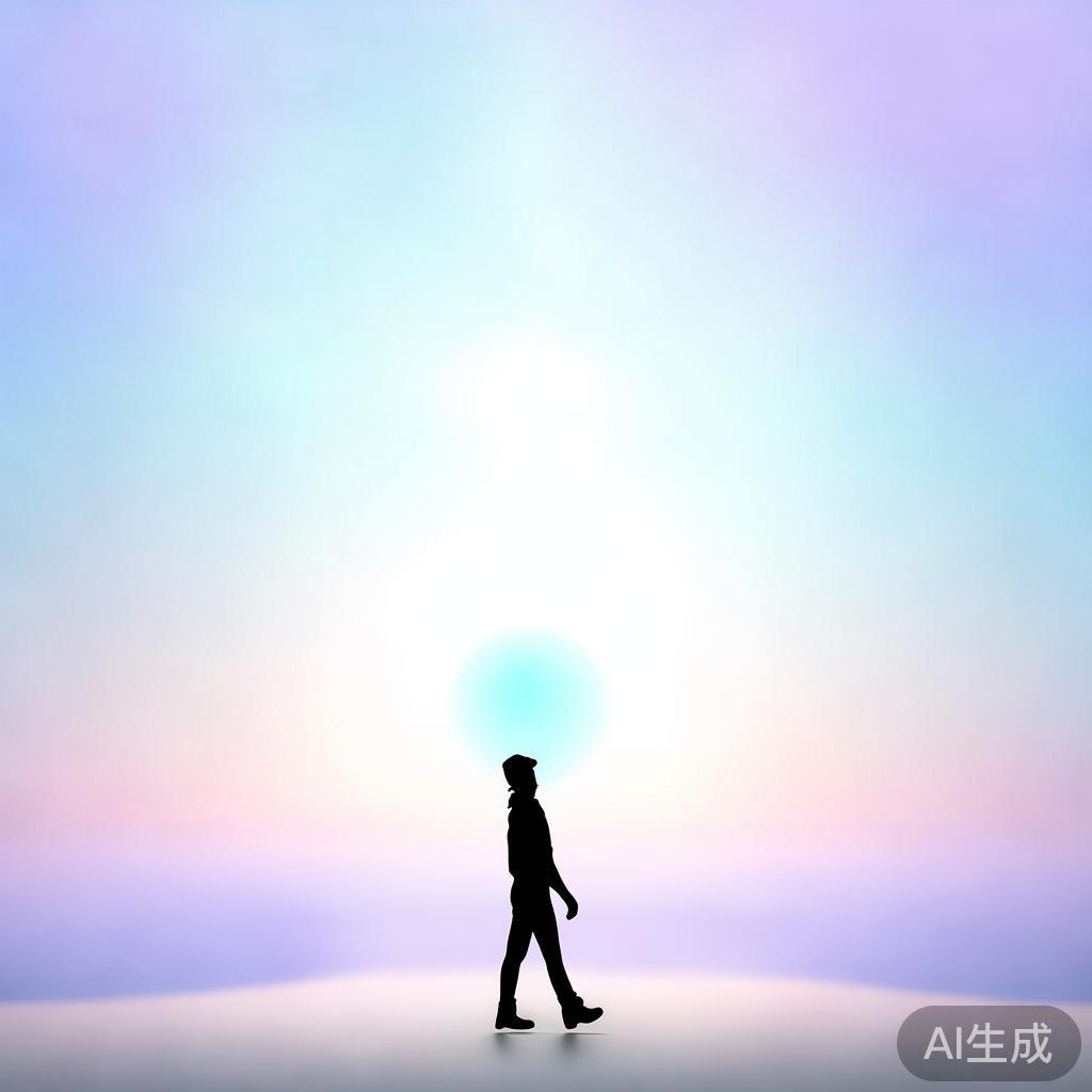 求职简历背景图片：空荡的卡通背影