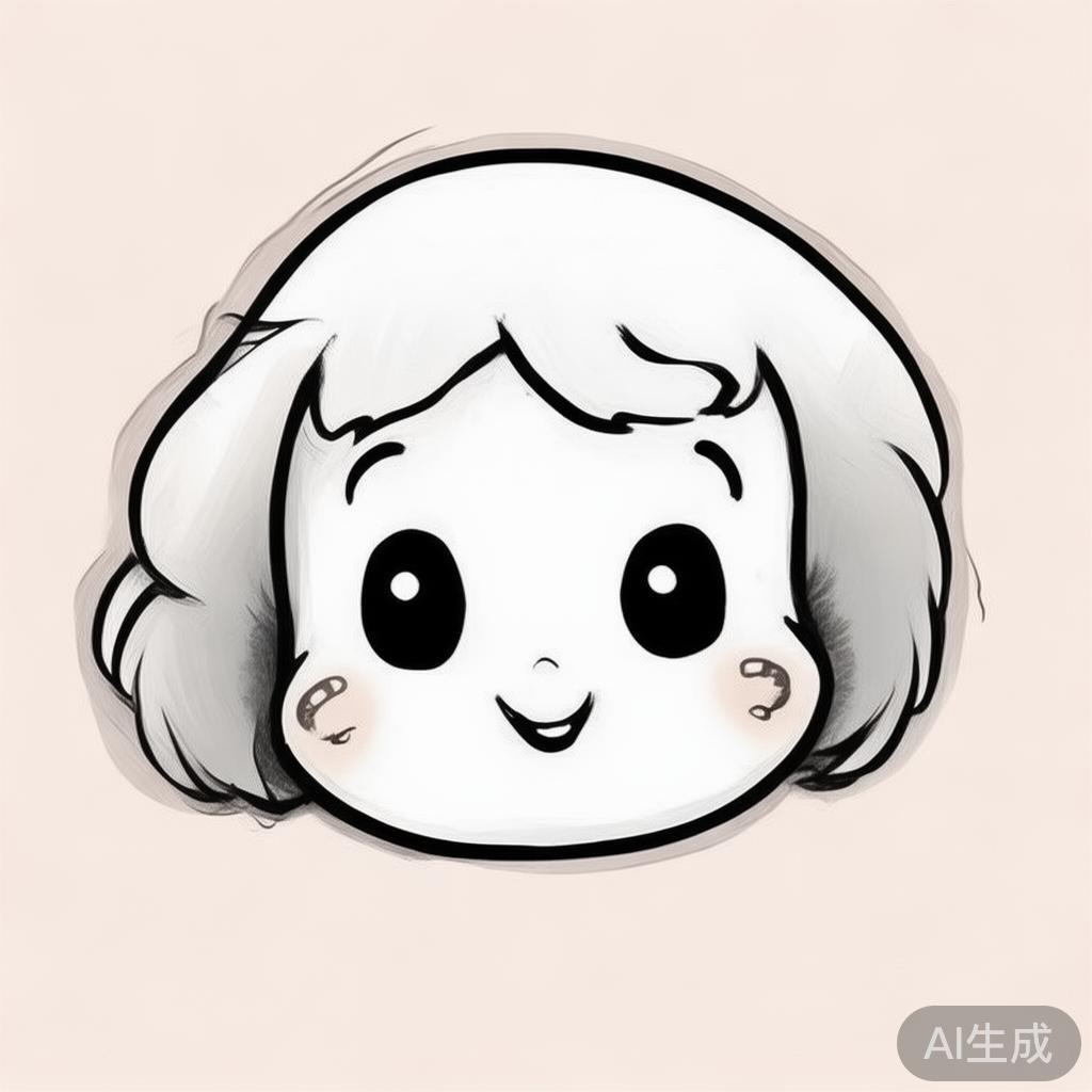萌系卡通素描头像图片