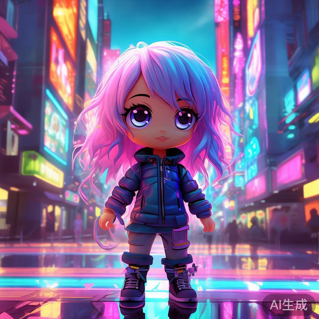 卡通初音萌系赛博图片