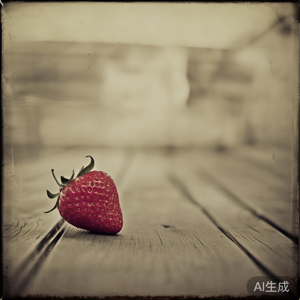 草莓图片大全：旧时光的落单草莓