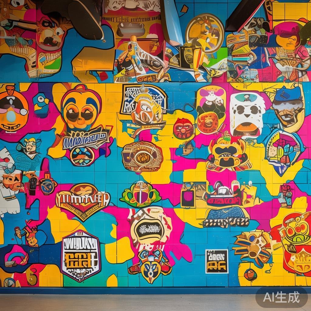 卡通公司形象墙图片大全