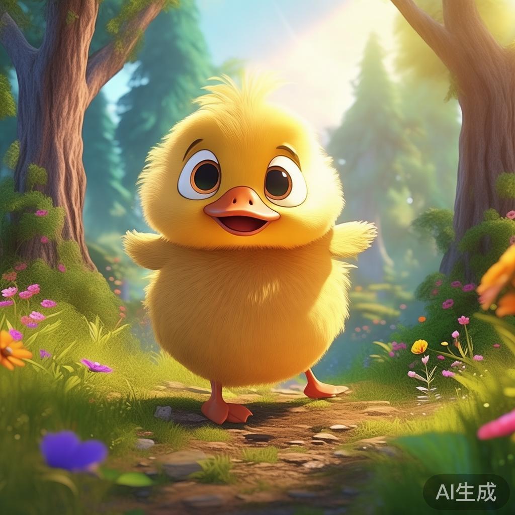 萌系南嘎鸭子动漫图片