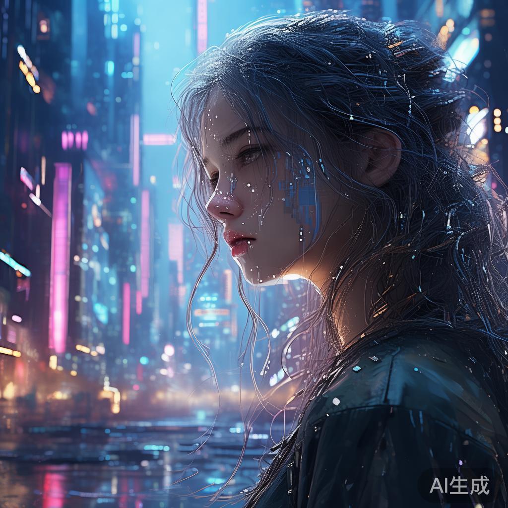 泪光像素绘：科技画图片