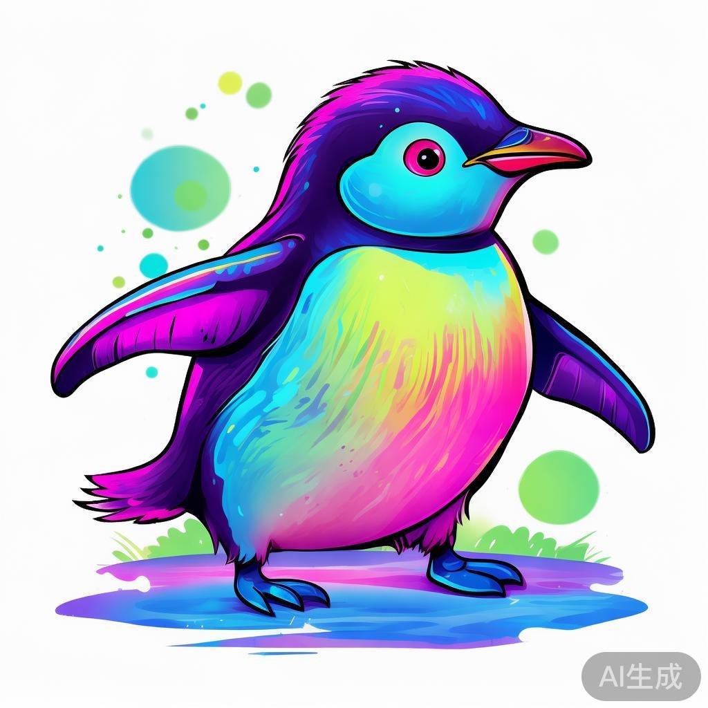 霓萌企鹅简笔画图片