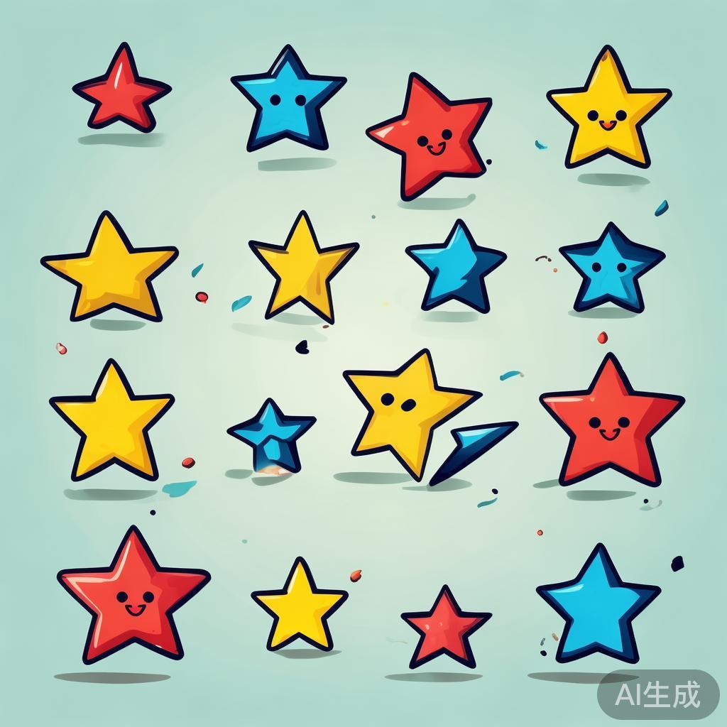 卡通星星简笔画图片大全