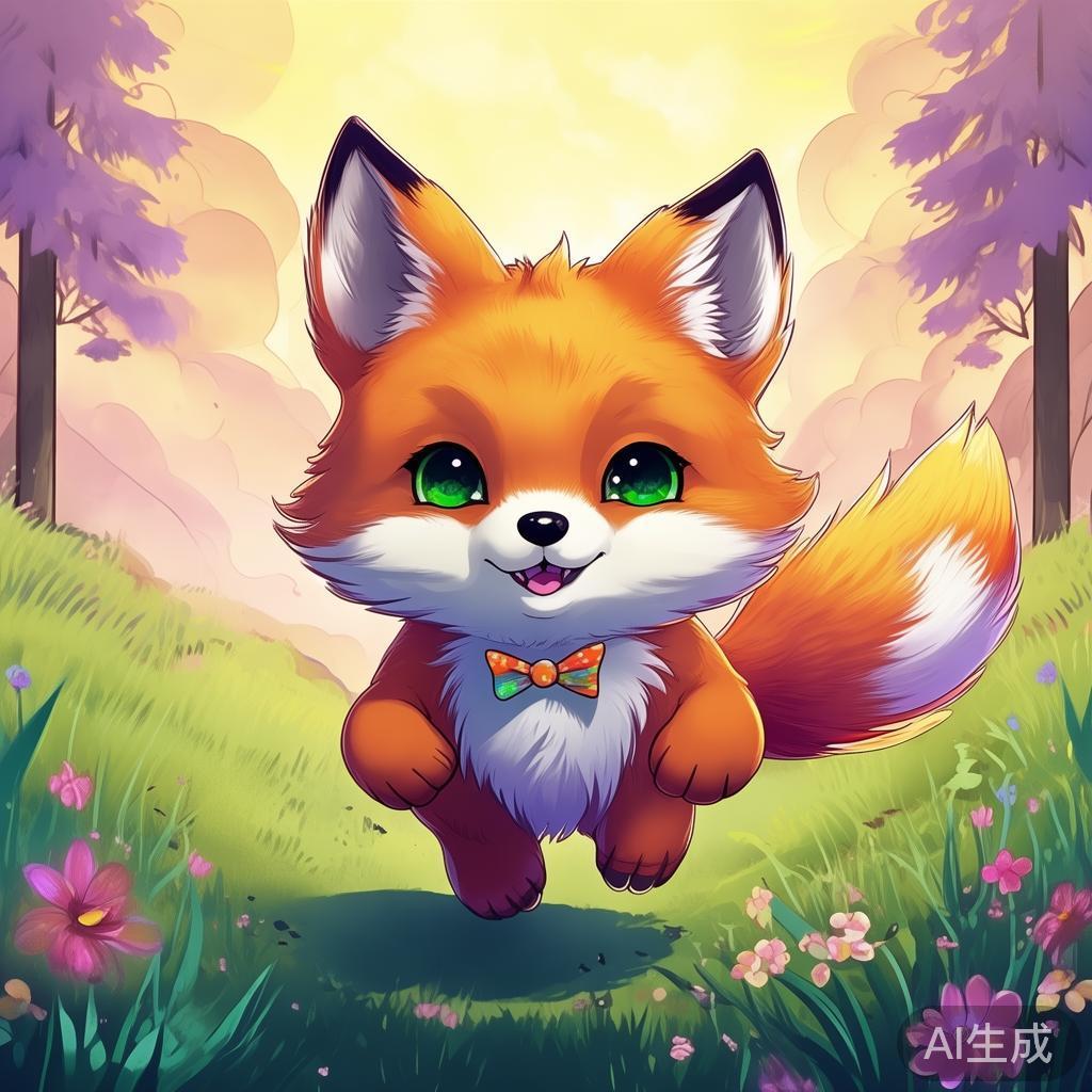 动漫风可爱狐狸图片