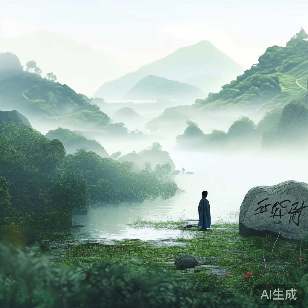 旧山水背景图片轻愁
