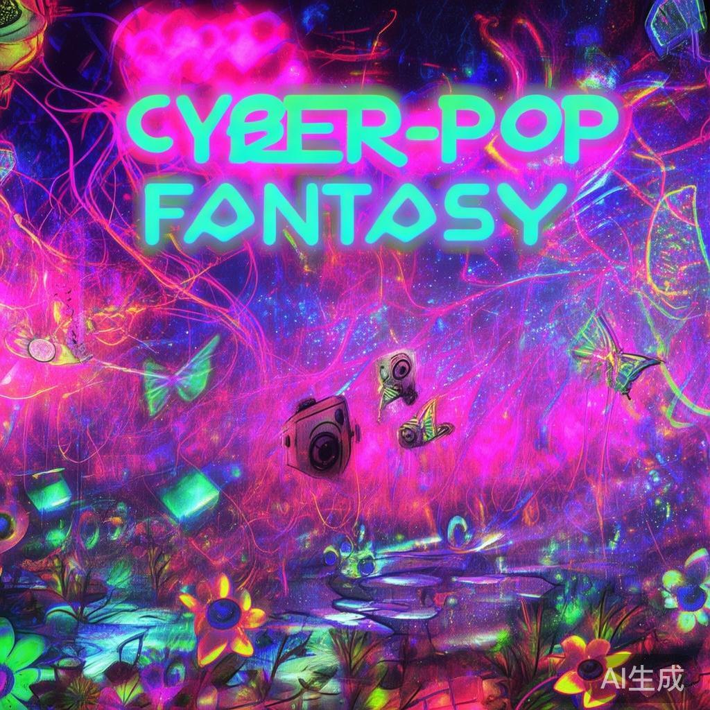 霓彩赛博萌系图片背景