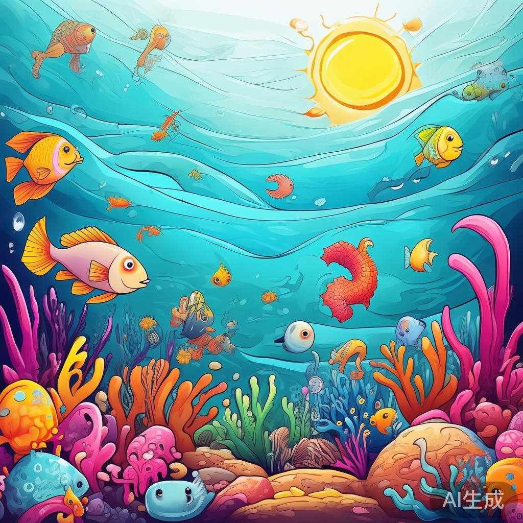 卡通素描海洋图片大全