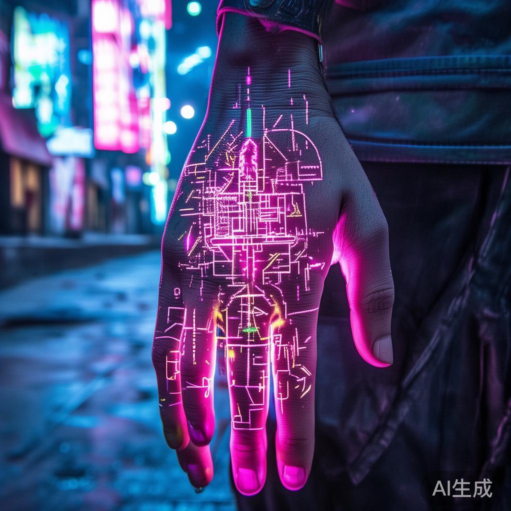 皮疹图片：霓虹故障的赛博印记