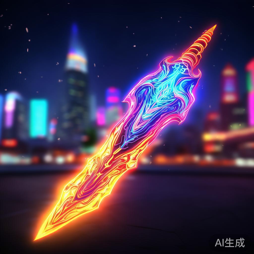 霓虹卡通动漫武器图片